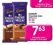 Cadbury Chocolate Slabs- 90g