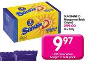 Sunshine D Margarine Brick- 500g