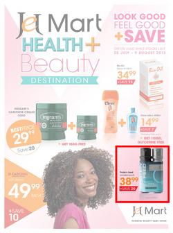 Jet Mart : Health & Beauty (25 Jul - 9 Aug 2013), page 1