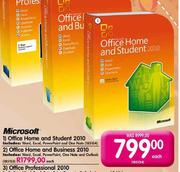 Microsoft Office Home And Student 2010 Each