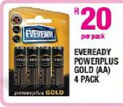 Eveready Power Plus Gold (AA) - 4 Pack