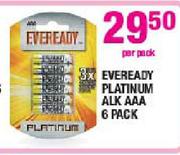 Eveready Platinum Alk AAA - 6 Pack