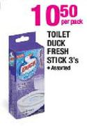 Toilet Duck Fresh Stick Assorted-3's Per Pack