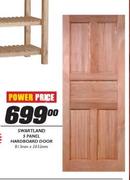 Swartland 5 Panle Hardwood Door-813mm x 2032mm