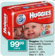 Huggies Dry Comfort Disposable Nappies Maxi 4-50's Per Pack