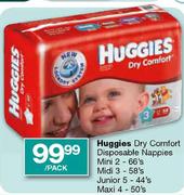 Huggies Dry Comfort Disposable Nappies Midi 3-58's Per Pack