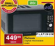 Platinum Digital Microwave Oven-20Ltr