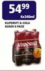 Klipdrift & Cola Nandi-6 x 340ml-Per Pack