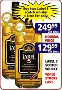 Label 5 Scotch Whisky-2 x 1Ltr