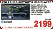 JVC 2 Din Bluetooth USB Player
