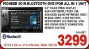 Pioneer 2Din Bluetooth DVD iPod All In 1 Unit