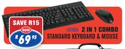 2-In-1 Combo Standard Keyboard & Mouse (LK702A)