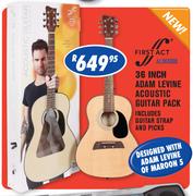 First Act 36 Inch Adam Levine Acoustic Guitar Pack (AL363000)