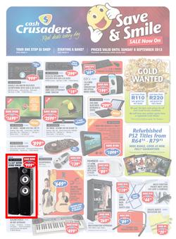 Cash Crusaders : Save & Smile, Sale Now On (20 Aug - 8 Sep 2013), page 1