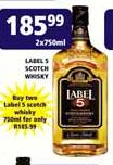 Label 5 Scotch Whisky-2 x 750ml