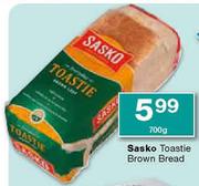 Sasko Toastie Brown Bread-700gm