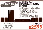 Samsung 5.1 3D Blu-Ray Home Theatre System (HT-F4500)