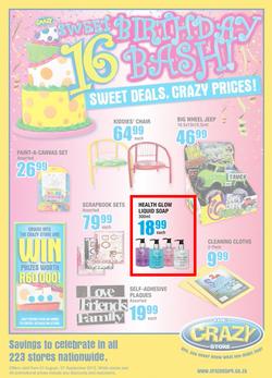 The Crazy Store : Sweet 16 Birthday Bash (1 Aug - 1 Sep 2013), page 1