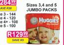 Huggies Jumbo Packs(Size 3,4 And 5)-Each