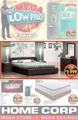 Home Corp : Mega Low Price Mania (5 Aug - 18 Aug 2013), page 1