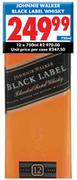 Johnie Walker Black Label Whisky-750ml