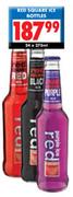 Red Square Ice Bottles-24x275ml