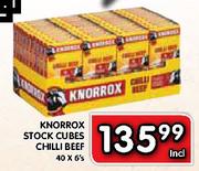Knorrox Stock Cubes Chilli Beef-40 x 6's
