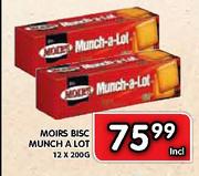 Moirs BISC Munch A Lot-12 x 200G