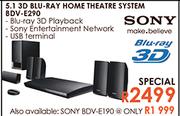 Sony 5.1 3D Blu-Ray Home Theatre System (BDV-E290)