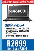 Gigabyte Q2006 Netbook-Each