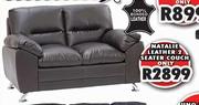Natalie Leather 2 Seater Couch
