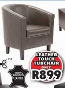 Leather Touch Tub Chair