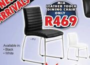 Mia Leather Touch Dining Chair Each
