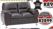  Natalie Leather 2 Seater Couch