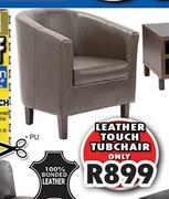  Leather Touch Tub Chair