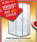Matt Quadrant Enclosure-1200x800mm Each