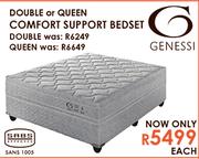 Genessi Double Or Queen Comfort Support Bedset-Each