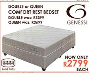 Genessi Double Or Queen Comfort Rest Bedset-Each