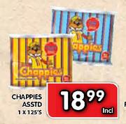 Chappies Asstd-1 x 125's
