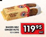 Bakers Bisc Ginger Nuts-12 x 200g