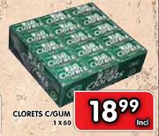 Clorets C/Gum-1 x 60's