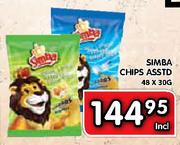 Simba Chips Asstd-48 x 30g