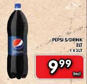 Pepsi S/Drink-1 x 2lt