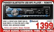 Pioneer Bluetooth USb MP3 Player + Remote