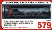 Sony MP3 CDPlayer + Remote