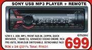 Sony USB MP3 Player + Remote