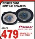 Pioneer 500W 3Way 6x9 Speakers