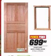 Swartland Kayo 5 Panel Door-813mmx2032mm