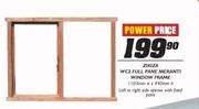 Zikiza WC2 Full Pane Meranti Window Frame-1103mm w x 940mm h