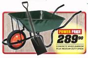 Concrete Wheelbarrow Plus Medium Duty Spade